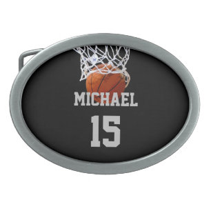 Basketball Your Name Belt Buckle