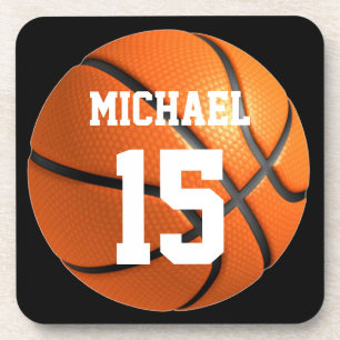 Basketball Your Name Beverage Coaster