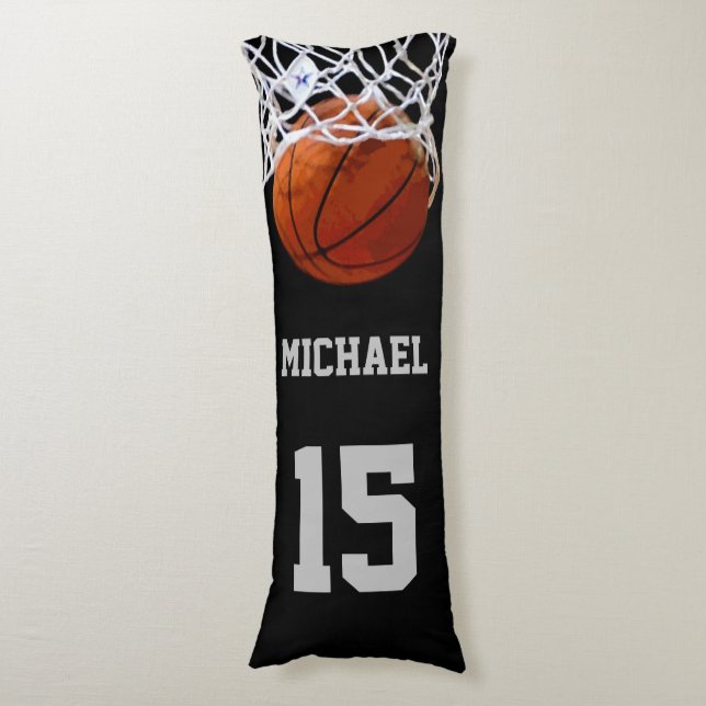 Basketball Your Name Body Pillow (Front Vertical)
