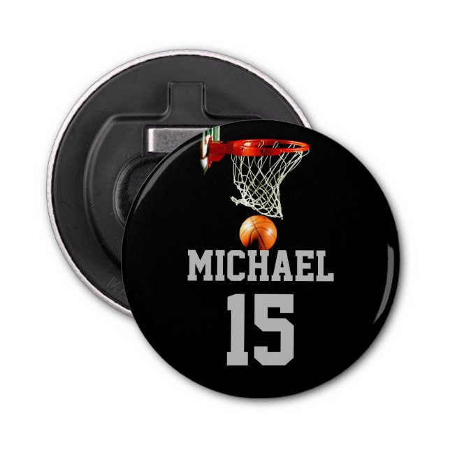 Basketball Your Name Bottle Opener (Front)