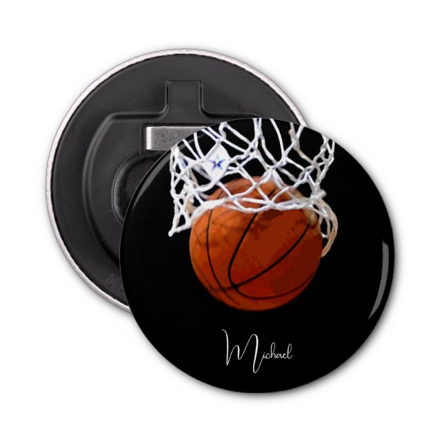 Basketball Your Name Bottle Opener (Front)