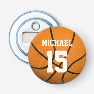 Basketball Your Name Bottle Opener