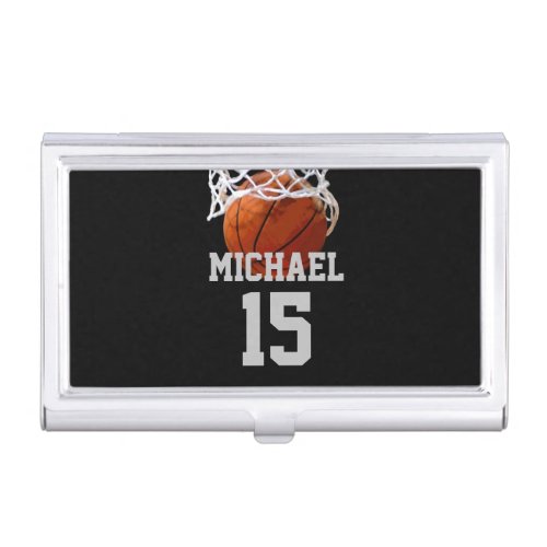 Basketball Your Name Business Card Case