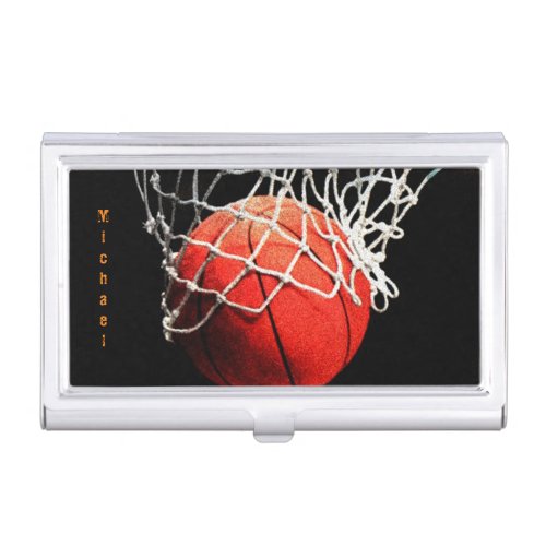 Basketball Your Name Business Card Case