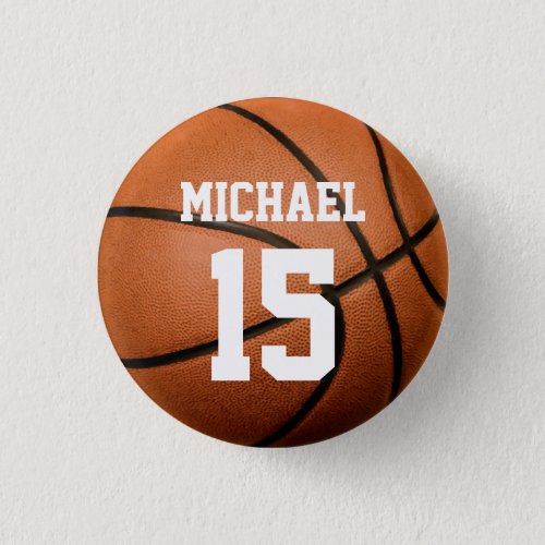 Basketball Your Name Button