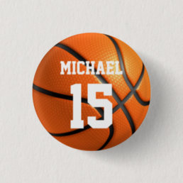 Basketball Your Name Button