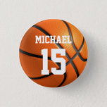 Basketball Your Name Button at Zazzle