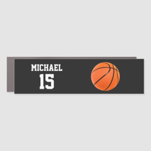 Basketball Your Name Car Magnet