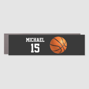 Basketball Your Name Car Magnet