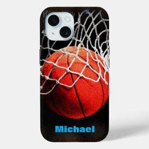 Basketball Your Name iPhone 15 Case