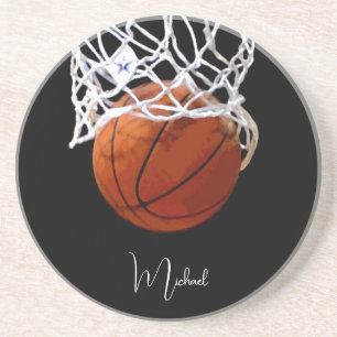 Basketball Your Name Coaster
