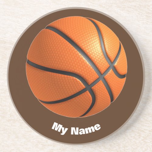 Basketball Your Name Coaster