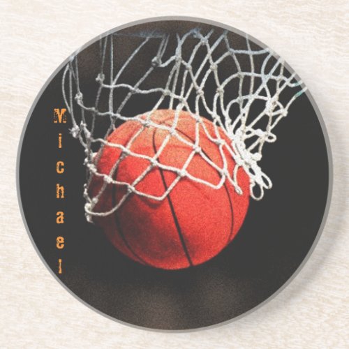 Basketball Your Name Coaster