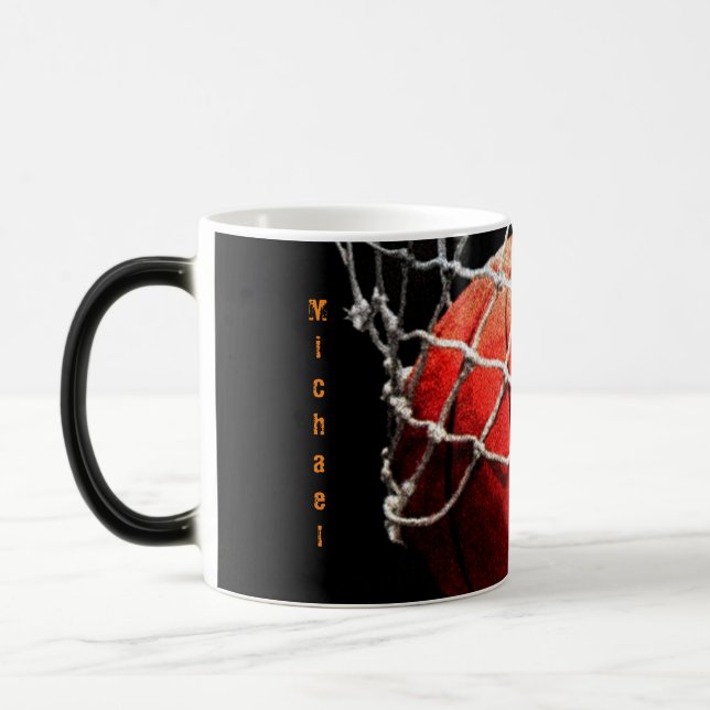 Basketball Your Name Color Morph Mug (Left)
