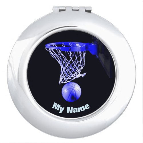 Basketball Your Name Compact Mirror