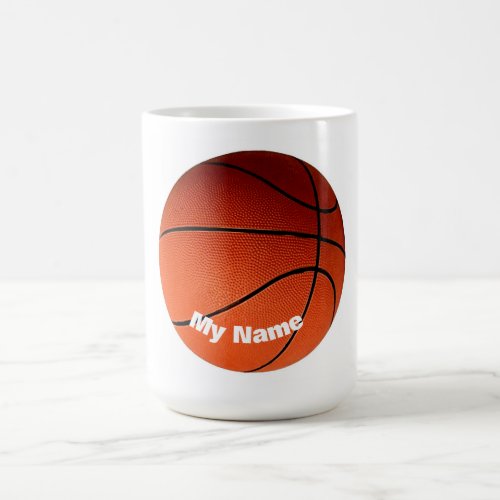 Basketball Your Name Custom Coffee Mug