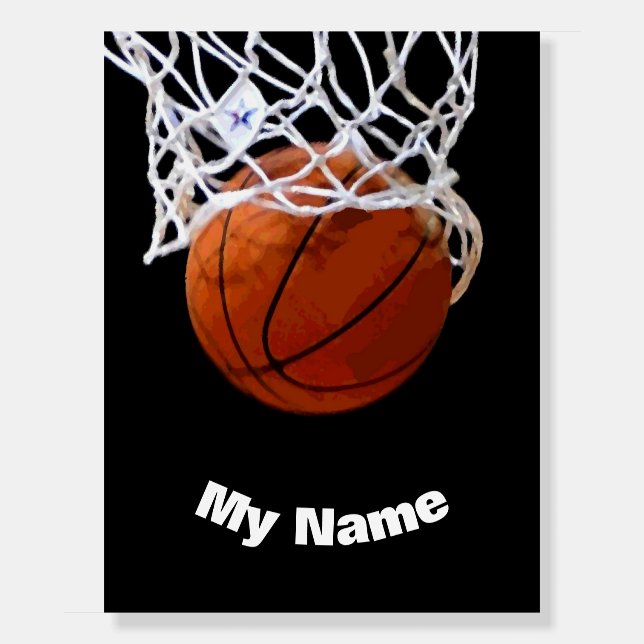 Basketball Your Name Custom Foam Board (Front)