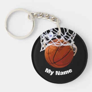Basketball Your Name Custom Keychain