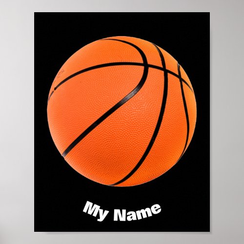 Basketball Your Name Custom Poster