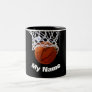 Basketball Your Name Custom Two-Tone Coffee Mug