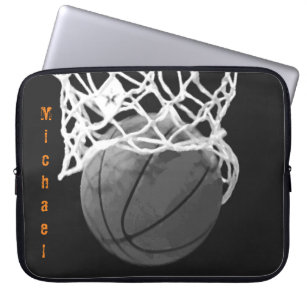 Basketball Your Name Customisable Laptop Sleeve