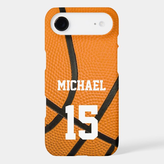 Basketball Your Name Customizable iPhone Case (Back)