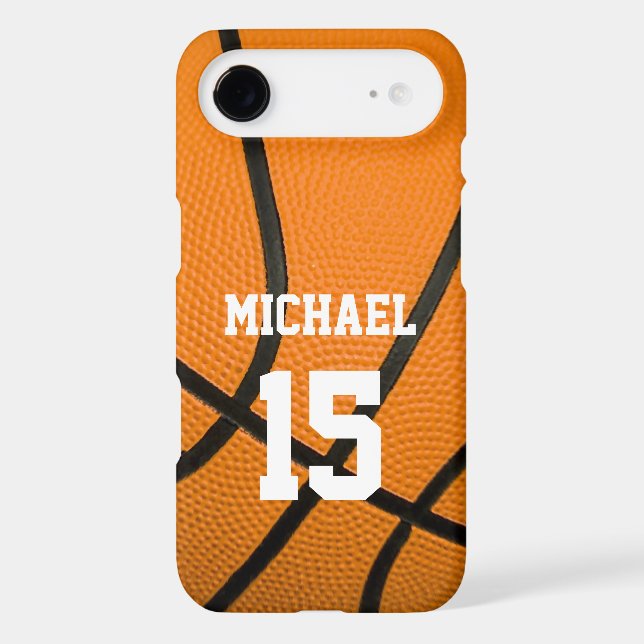 Basketball Your Name Customizable iPhone Case (Back)