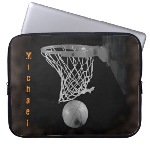 Basketball Your Name Customizable Laptop Sleeve