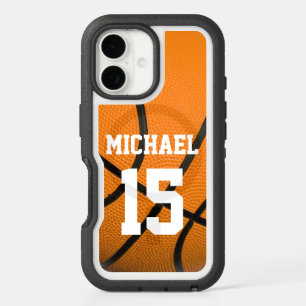 Basketball Your Name Customizable iPhone 16 Case