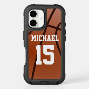 Basketball Your Name Customizable iPhone 16 Case