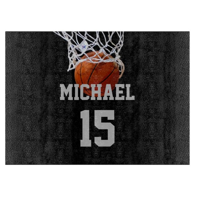 Basketball Your Name Cutting Board (Front)