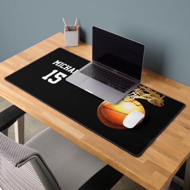 Basketball Your Name Desk Mat (Office 2)