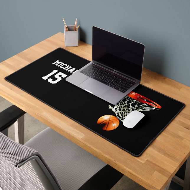 Basketball Your Name Desk Mat (Office 2)