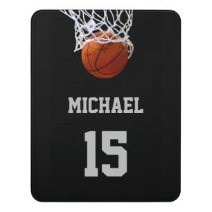 Basketball Your Name Door Sign