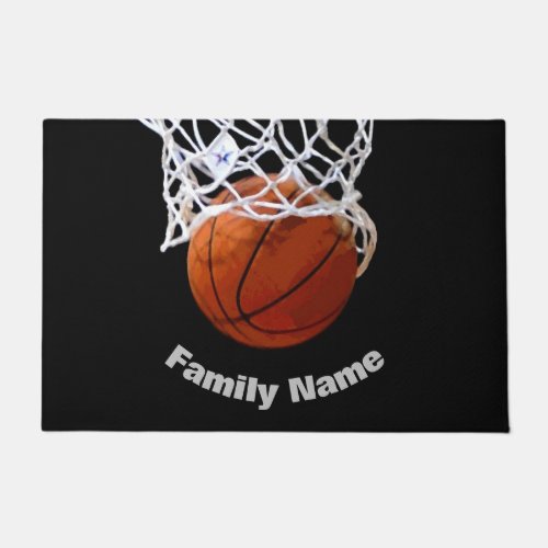Basketball Your Name Doormat