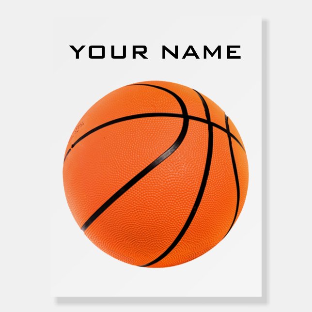 Basketball Your Name Foam Board (Front)