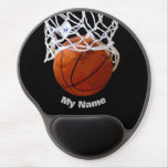 Basketball Your Name Gel Mouse Pad at Zazzle
