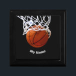 Basketball Your Name Gift Box<br><div class="desc">Digital Sporting Images and Artworks - We Love Basketball - American Popular Sports</div>