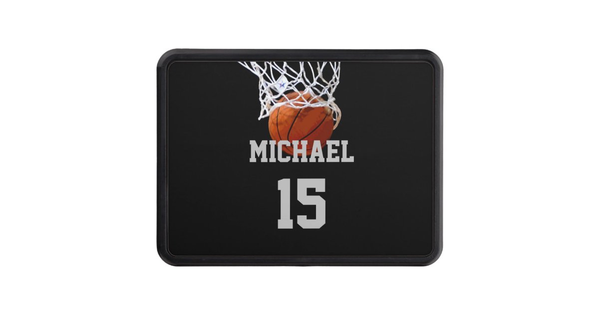 Basketball Your Name Hitch Cover Zazzle