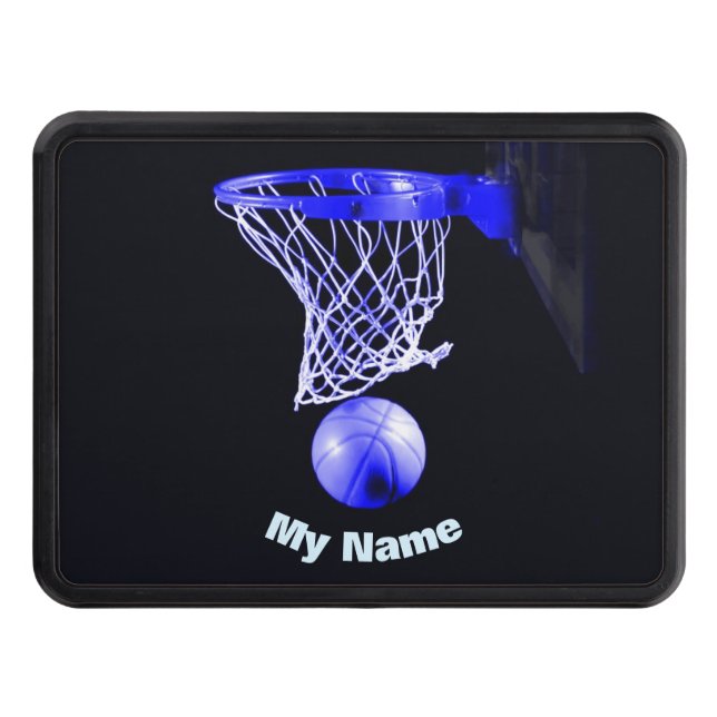 Basketball Your Name Hitch Cover (Front)