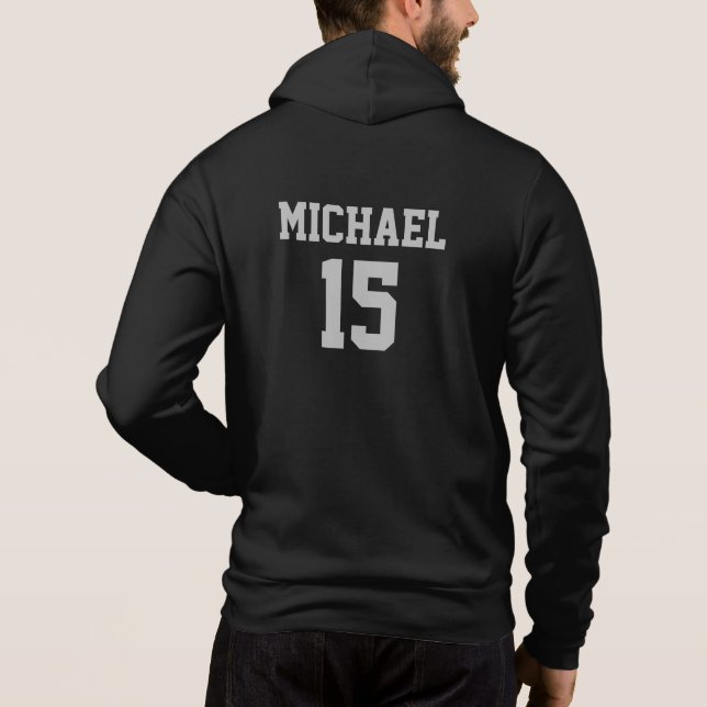 Basketball Your Name Hoodie (Back)