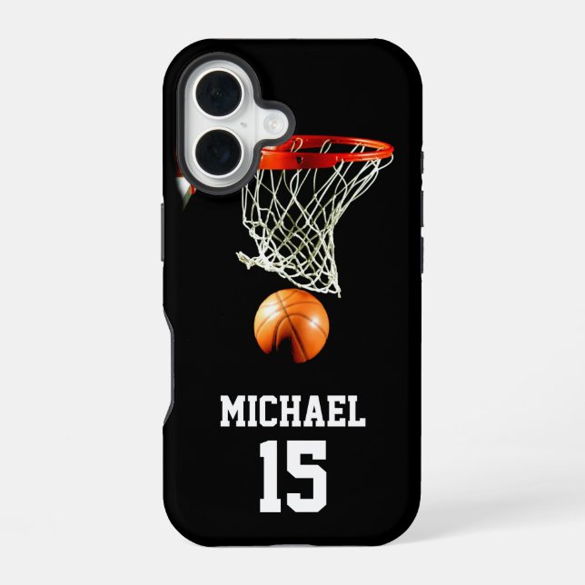 Basketball Your Name iPhone Case (Back)
