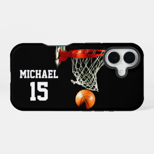 Basketball Your Name iPhone 16 Case