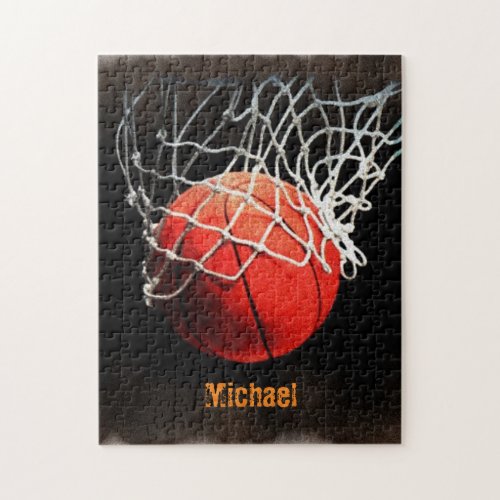 Basketball Your Name Jigsaw Puzzle