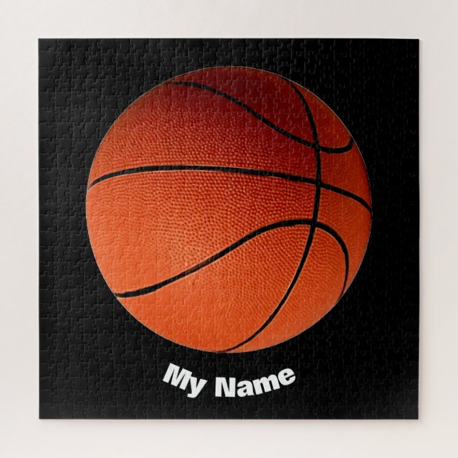 Basketball Your Name Jigsaw Puzzle (Vertical)
