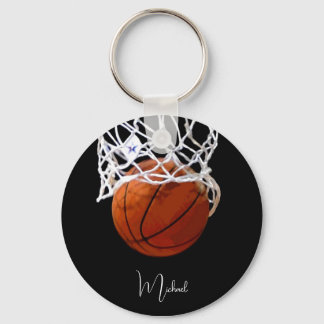 Basketball Your Name Keychain