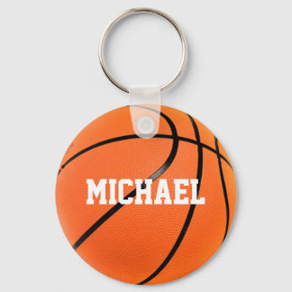 Basketball Your Name Keychain