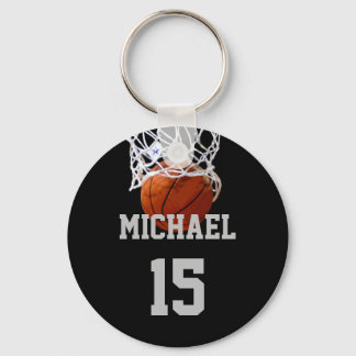 Basketball Your Name Keychain
