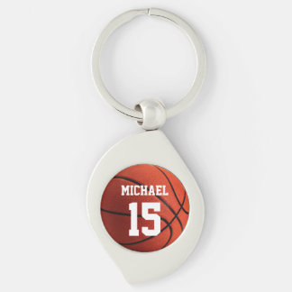 Basketball Your Name Keychain