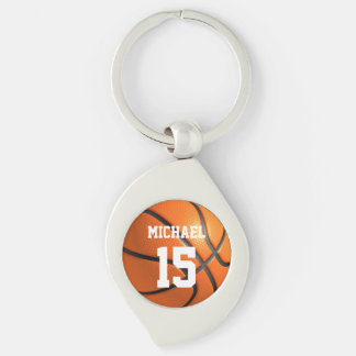 Basketball Your Name Keychain